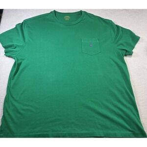 Polo Ralph Lauren Pocket T Shirt Mens XL Green Classic Fit Pony Logo Cotton Casu
